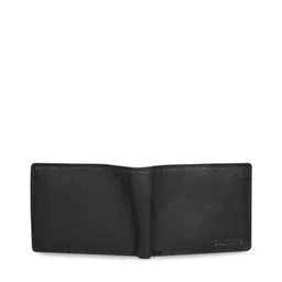 CALFNERO Men Black Solid Leather Two Fold Wallet image 2