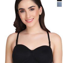 Liigne Pack Of 2 Non-Wired Lightly Padded Everyday Bra With All Day Comfort-picture-9