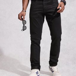 WROGN Men Slim Fit Light Fade Stretchable Jeans-picture-8