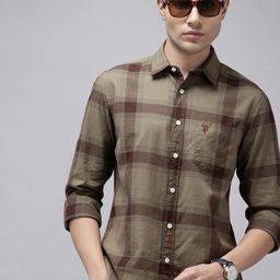 U.S. Polo Assn. Denim Co. Pure Cotton Checked Casual Shirt-picture-8