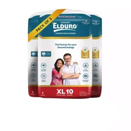 ELDURO Premium Unisex Adult Tape Diapers with Aloe Vera XL Size, (Pack of 30 Pcs)-picture-11