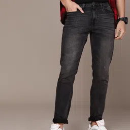 WROGN Men Slim Fit Light Fade Stretchable Mid-Rise Jeans-picture-17