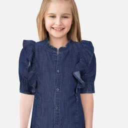 Gini and Jony Girls Puff Sleeves Top Shirt Style Top-picture-36