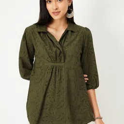 max Shirt Collar Embroidered Tunic-picture-25