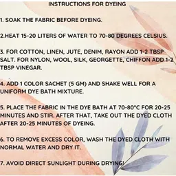 zaira Zaira's Fabric Dye for Clothes Permanent, Fabric Colour Dye for Clothes, Cloth Dye Powder, Fabric Dye Clothes 2 + 1 Free Pack of 3 (Jeans Blue) image 4