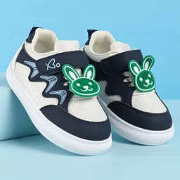 Babyoye Slip On Casual Shoes with Lace Up Closure - Black & White-picture-26