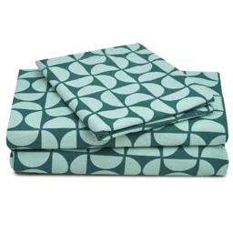RRC Super Soft Brushed Microfiber Cotton 1 Single Bed sheet With 1 Pillow Cover  Green-picture-14