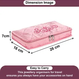 Aura Pink Set of 1 Regular Jewellery Organiser Organisers image 2