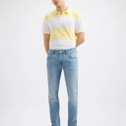 Pepe Jeans Men Striped Polo Collar Cotton T-shirt image 2