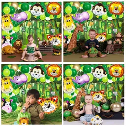 Bubble Trouble Jungle Theme Birthday Decoration - Pack of 79 image 4