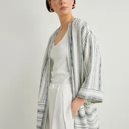 Koton Women Woven Design Shrug image 2