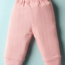 CUCUMBER Sinker Knit Full Sleeves Front Open T-Shirt & Joggers Set With Crocodile Print - Pink image 5