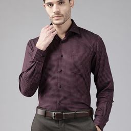 Blackberrys Checked India Slim Fit Pure Cotton Formal Shirt-picture-43