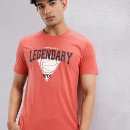 HRX by Hrithik Roshan Typography & Graphic Print Round-Neck Lifestyle T-shirt-picture-26