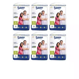 ELDURO Regular Unisex Adult Tape Diapers with Aloe Vera L Size, (Pack of 60 Pcs)-picture-11