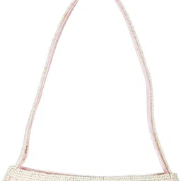 Exotic India Pearls and Beads Embroidered Purse Clutch image 4