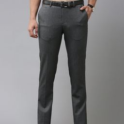 Arrow Men Solid Tailored Trousers-picture-31