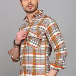 ELLIPSE Tartan Checked Long Sleeves Woolen Shirt image 4