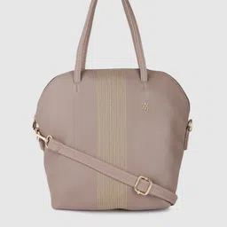 Baggit Grey Striped Handheld Bag image 1