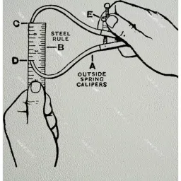 Aastha Tools Outside Caliper 0-200 mm Measure Range image 4