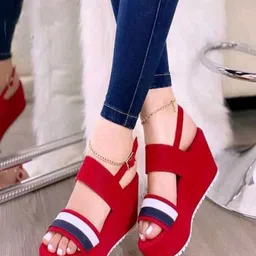 Baespice Suede Wedge Sandals image 2