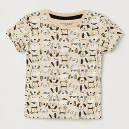 Juniors by Lifestyle Boys Conversational Printed Round Neck Cotton T-Shirt-picture-14