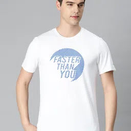 Alcis Men Typography Printed Anti Static Slim Fit Sports T-shirt-picture-20