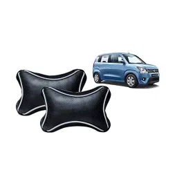 Auto Pearl Black Dots CV Car Neck Rest Pillow Compatible for Maruti Suzuki WagonR 2019-picture-28
