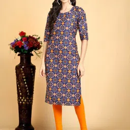 7Threads Women Pack Of 6 Ethnic Motifs Printed Daily Straight Kurtas image 5