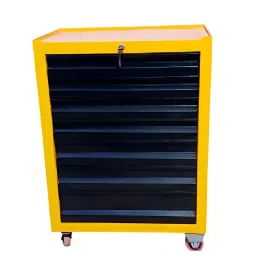 Rimsha 7-Drawer Tool Cabinet with Central Locking & Wheels 3 Inch (7.62 cm) Wheel Size 615x450x850 mm Mild Steel for Industrial Use-picture-22
