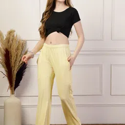 UZARUS Mid-Rise Bell Bottom Trouser image 5