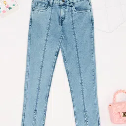 Pantaloons Junior Denim Mild Washed Jeans - Light Blue-picture-19