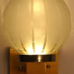 1ST TIME Grey Glass Spherical Shaped Wall Lamp image 4