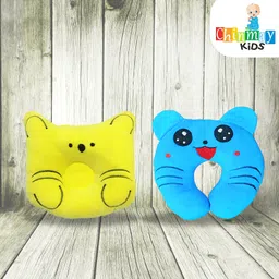 Chinmay Kids Cotton Toons & Characters Baby Pillow Pack of 2  Green, New Sky Blue image 2