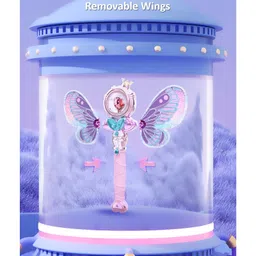 NEGOCIO Magic Henshin Rod Musical Glow Stick Princess Tiara Crown Toy For Girls With Light And Sound - PACK OF 1 - COLOR MAY VARY image 2