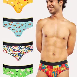 bummer Pack Of 5 Printed Basic Briefs-picture-49
