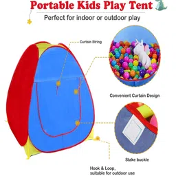 MUREN Pop Up Tent House for Kids- Polyester Outdoor Waterproof Garden Camping House image 4