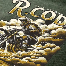 R.Code by The Roadster Life Co. Men Printed Raw Edge T-shirt image 2
