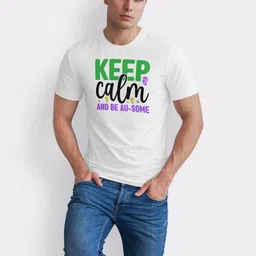Seekbuylove Men Typography Printed Bio Finish T-shirt image 2