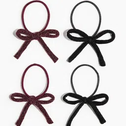 H&M Women 4-Pack Bow-Detail Hair Elastics-picture-25