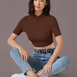 Dream Beauty Fashion Women Round Neck Crop Top-picture-36