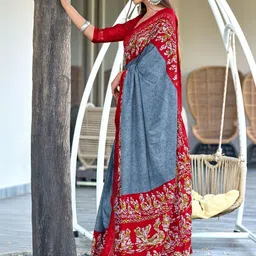 BEYOND ETHNIC Ethnic Motifs Pure Cotton Saree image 3