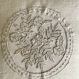 Ammorada Beige Self Design Linen Square Cushion Covers image 5