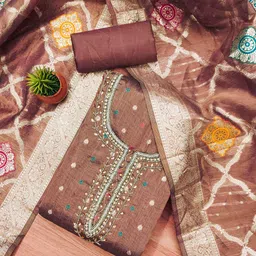 KIMISHA Embellished Unstitched Dress Material-picture-39