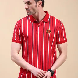 Classic Polo Men Striped Polo Collar Relaxed Fit T-shirt-picture-25