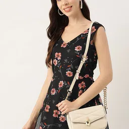 DressBerry Floral Print Georgette A-Line Maxi Dress-picture-37