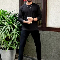 SZN Men Self Design T-shirt image 3