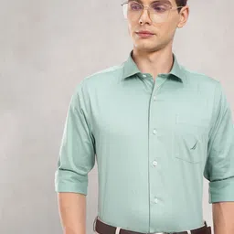 Nautica Men PrestigeFit Premium Cotton Formal Shirt-image-60