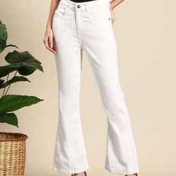Mast & Harbour Women Bootcut Stretchable Jeans-picture-44