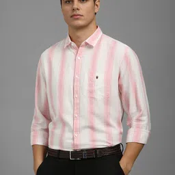 Louis Philippe Sport Men Slim Fit Opaque Striped Casual Shirt-picture-29